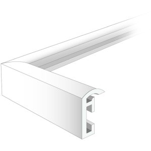 Cornice in plastica Napoli 20x30 cm in acciaio