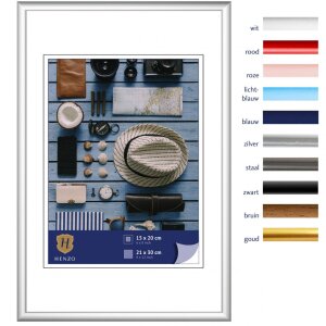 Cornice in plastica Napoli 21x30 cm argento