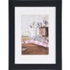 Henzo Cornice in legno Jardin 13x18 cm nero con passe-partout 9x13 cm