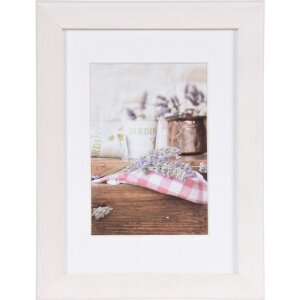 Cornice Jardin 13x18 in legno bianco