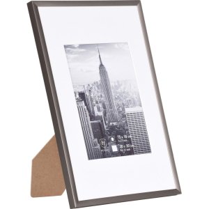 Cornice 15x20 cm in alluminio Manhattan grigio