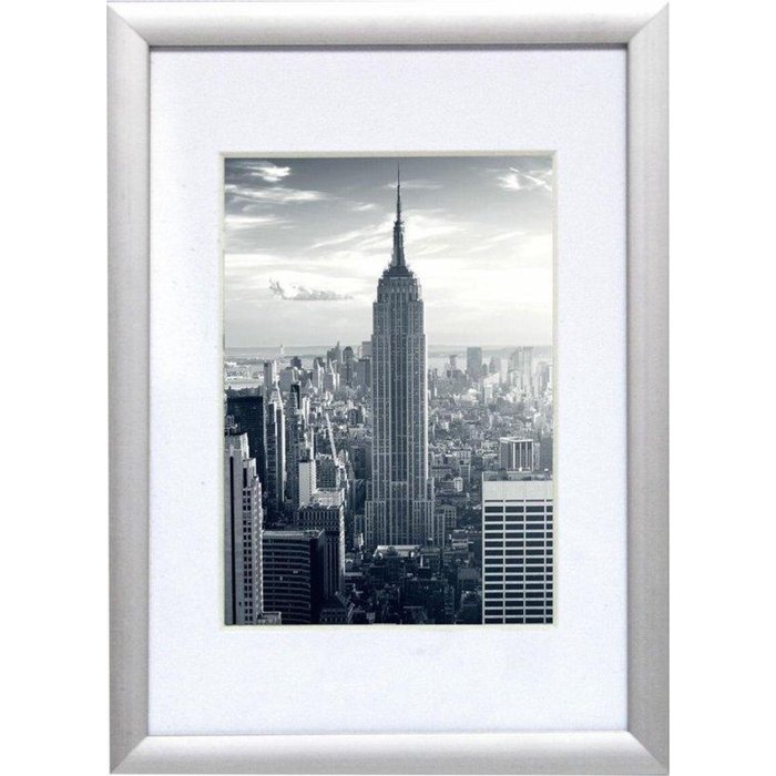 Cornice in alluminio Manhattan 15x20 cm in argento