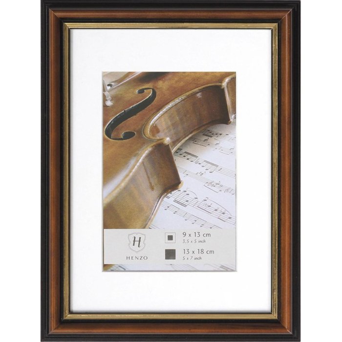 Cornice in legno Verona 13x18 cm marrone scuro