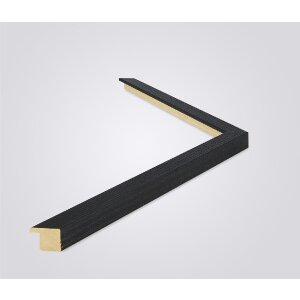 Walther Cornice in legno Malaga nero 18x24 cm Vetro...