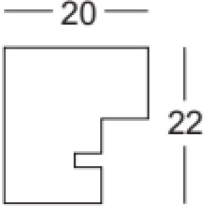 Telaio in legno Walther Saragozza Grigio 60x80 cm Vetro trasparente