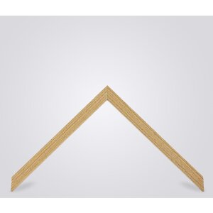 Walther Cornice in legno rovere di Saragozza 10x10 cm vetro trasparente