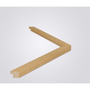Walther Cornice in legno rovere di Saragozza 35x100 cm vetro trasparente