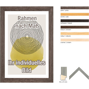 Walther Cornice in legno Saragozza nero 24x30 cm vetro trasparente