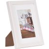 cornice in legno bianco Jardin nel formato 15x20 cm
