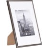 cornice grigio acciaio alluminio Manhattan 20x30 cm