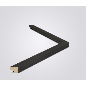 Walther Cornice in legno Saragozza nero 50x65 cm vetro...