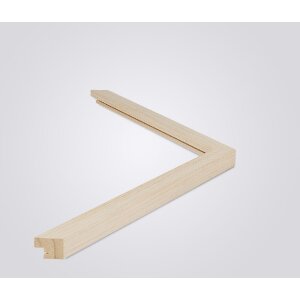 Cornice Walther in legno Saragozza crema 14,8x21 cm vetro trasparente