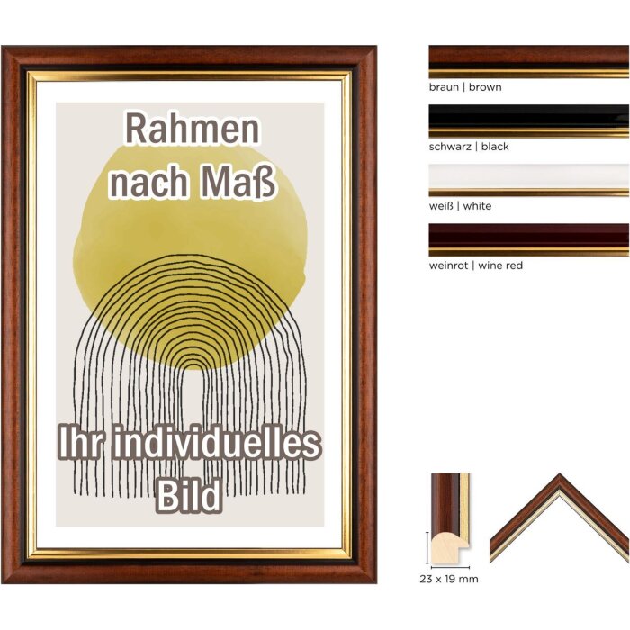 Walther Cornice in legno Murcia da 7x10 cm a 70x100 cm
