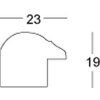 Walther Cornice in legno Murcia da 7x10 cm a 70x100 cm