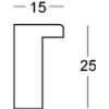 Walther Cornice in legno Alicante da 7x10 cm a 70x100 cm