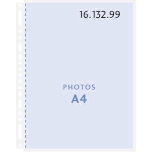 Henzo 10 tasche porta foto A4 fogli trasparenti