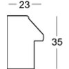 Walther Cornice in legno Cartagena da 7x10 cm a 70x100 cm Vetro normale e vetro antiriflesso