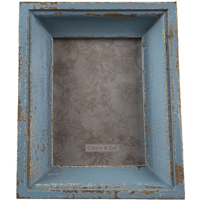 Clayre & Eef 2F0861 Cornice blu 21x6x26 cm - 10x15 cm