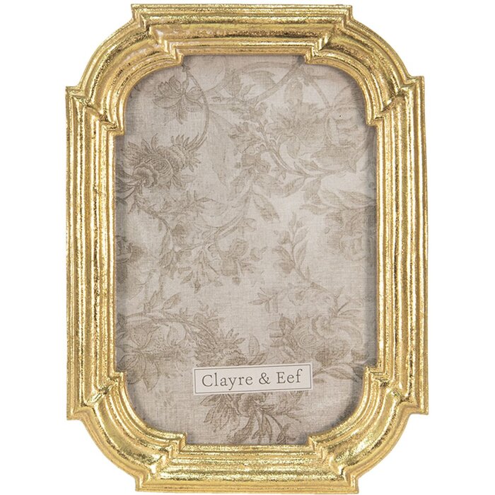Clayre & Eef 2F0934 Cornice color oro 14x2x18 cm - 10x15 cm
