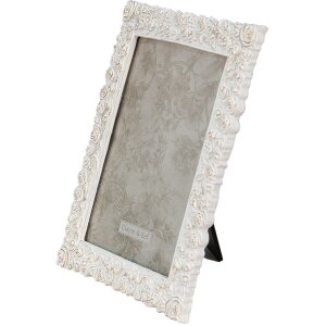 Clayre & Eef 2F0936 Cornice bianca 12x2x18 cm - 13x18 cm