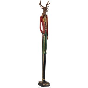 Clayre Eef 4PR0008 Decorazione natalizia Cervo Rosso...
