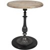 Clayre & Eef 50525 Tavolino marrone, nero Ø 50x64 cm