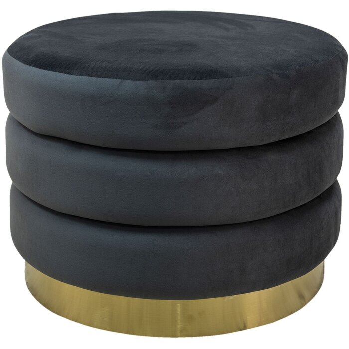 Clayre & Eef 50616G Sgabello grigio Ø 60x45 cm