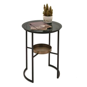 Clayre & Eef 50675 Tavolino marrone Ø 43x55 cm