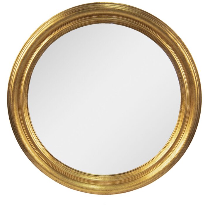 Clayre & Eef 52S256 Specchio da parete color oro Ø 59 cm