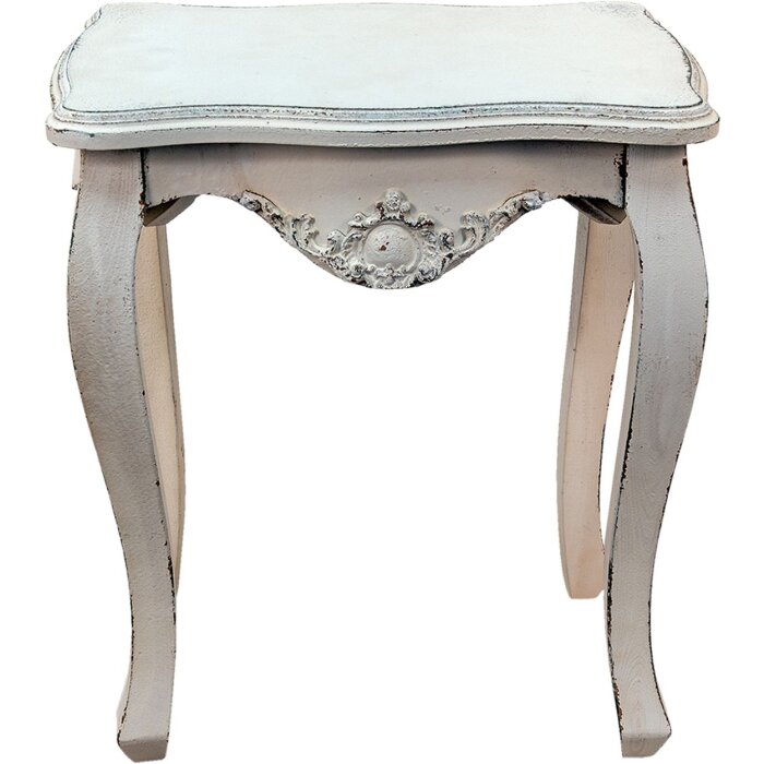 Clayre & Eef 5H0538 Tavolino bianco 52x35x58 cm