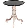 Clayre & Eef 5H0539 Tavolino nero Ø 66x75 cm