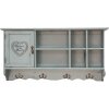 Clayre & Eef 5H0571 Armadio a muro blu 80x15x40 cm