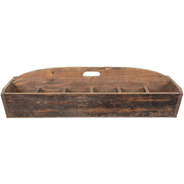 Clayre & Eef 5H0572 Cassa di legno marrone 89x32x23 cm