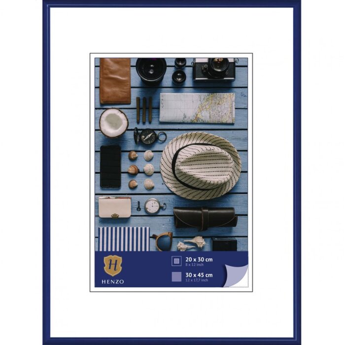 Cornice in plastica Napoli 30x45 cm blu