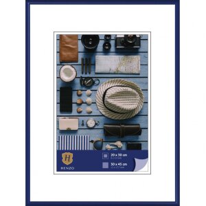 Cornice in plastica Napoli 30x45 cm blu