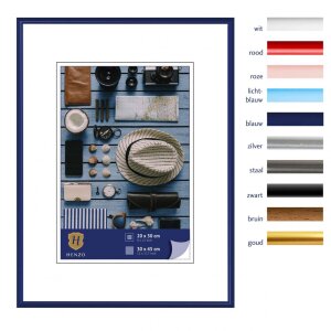 Cornice in plastica Napoli 30x45 cm blu