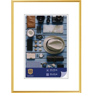 Henzo Cornice in plastica Napoli 30x45 cm oro