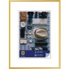 Henzo Cornice in plastica Napoli 30x45 cm oro