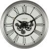 Clayre & Eef 5KL0203 Orologio da parete color argento Ø 60x10 cm