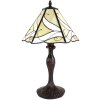 Clayre & Eef 5LL-6189 Lampada da tavolo Tiffany Beige ,Brown Ø 31x43 cm E27-max 1x40W