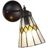 Clayre & Eef 5LL-6203 Lampada da parete Tiffany Beige 17x12x23 cm E14-max 1x40W
