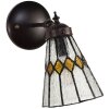 Clayre & Eef 5LL-6203 Lampada da parete Tiffany Beige 17x12x23 cm E14-max 1x40W
