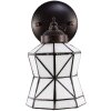 Clayre & Eef 5LL-6204 Lampada da parete Tiffany Verde, Bianca 17x12x23 cm E14-max 1x40W