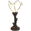 Clayre & Eef 5LL-6231 Lampada da tavolo Tiffany Fiore Bianco