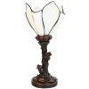 Clayre & Eef 5LL-6231 Lampada da tavolo Tiffany Fiore Bianco