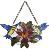 Clayre & Eef 5LL-6237 Quadro Tiffany Uccelli Marrone 50x60 cm