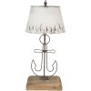 Clayre & Eef 5LMC0016 Lampada da tavolo Beige, Marrone Ø 35x79 cm
