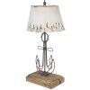 Clayre & Eef 5LMC0016 Lampada da tavolo Beige, Marrone Ø 35x79 cm