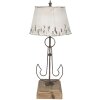 Clayre & Eef 5LMC0016 Lampada da tavolo Beige, Marrone Ø 35x79 cm