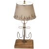 Clayre & Eef 5LMC0016 Lampada da tavolo Beige, Marrone Ø 35x79 cm